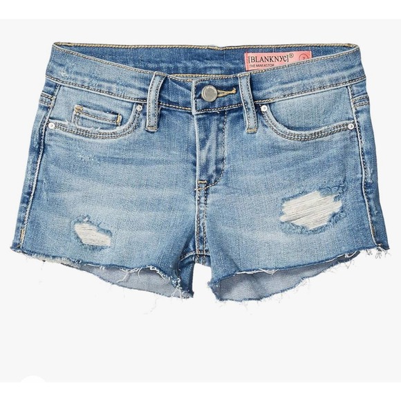 BLANKNYC Girls Blue The Mini Lenox High Rise Denim Shorts Size 10 NWT - Picture 1 of 8